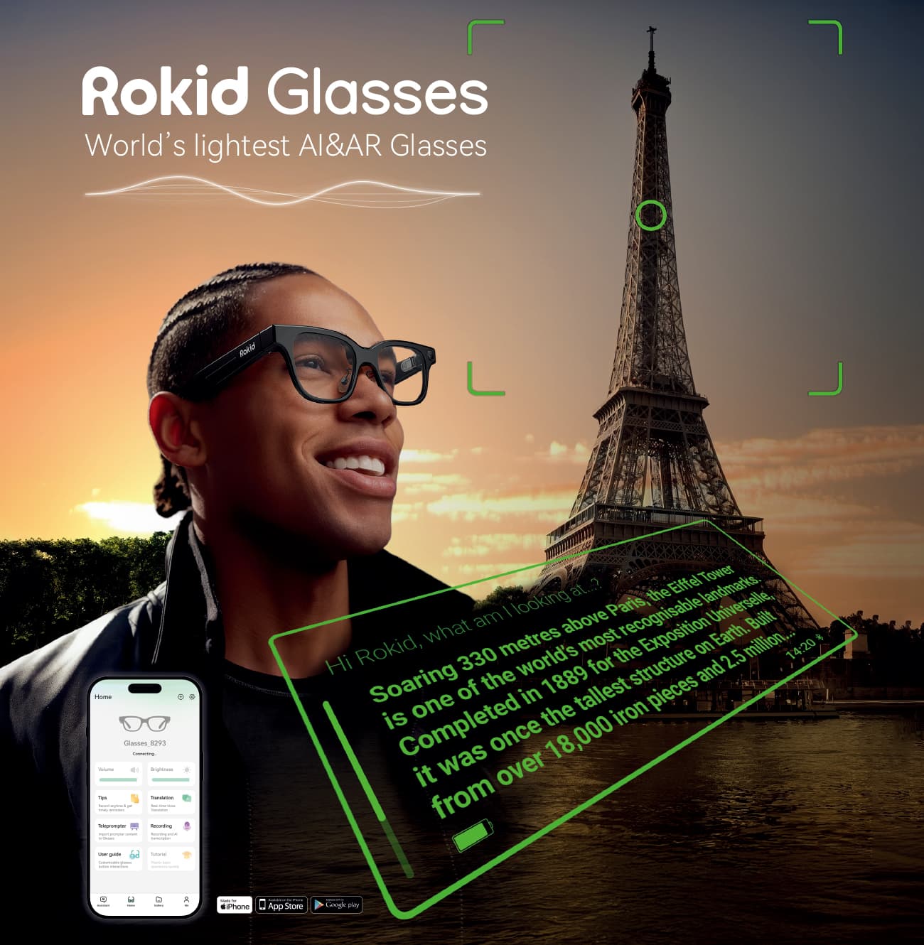 WG2 AR Glasses - Travel with AI